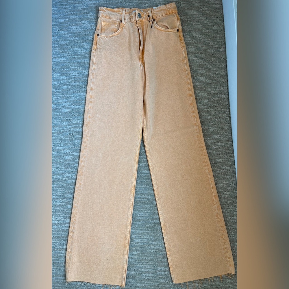 ORANGE BAGGY JEANS
